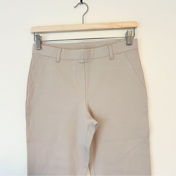 Quince Ultra Stretch Ponte Straight Leg Ankle Pants NEW Size S / 26 Cream - Picture 5 of 10